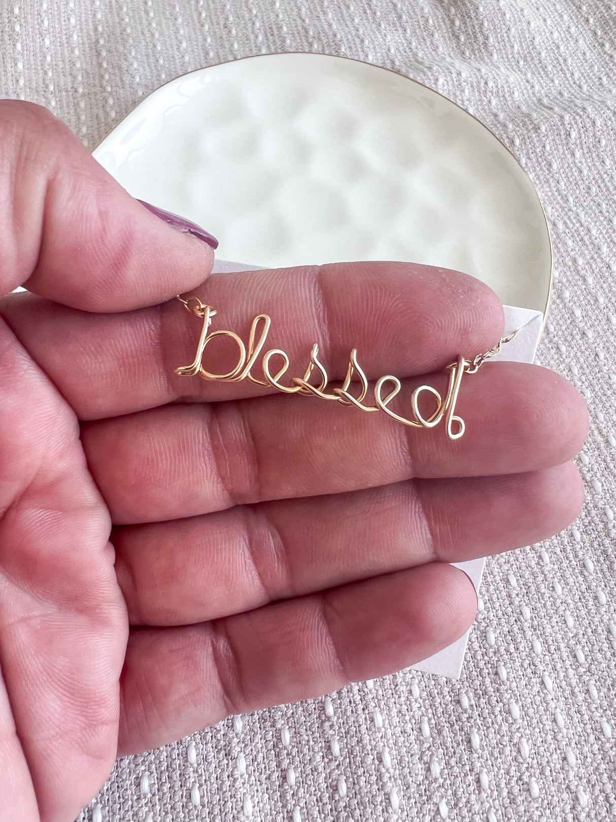 14k Gold Filled Custom Wired Necklace