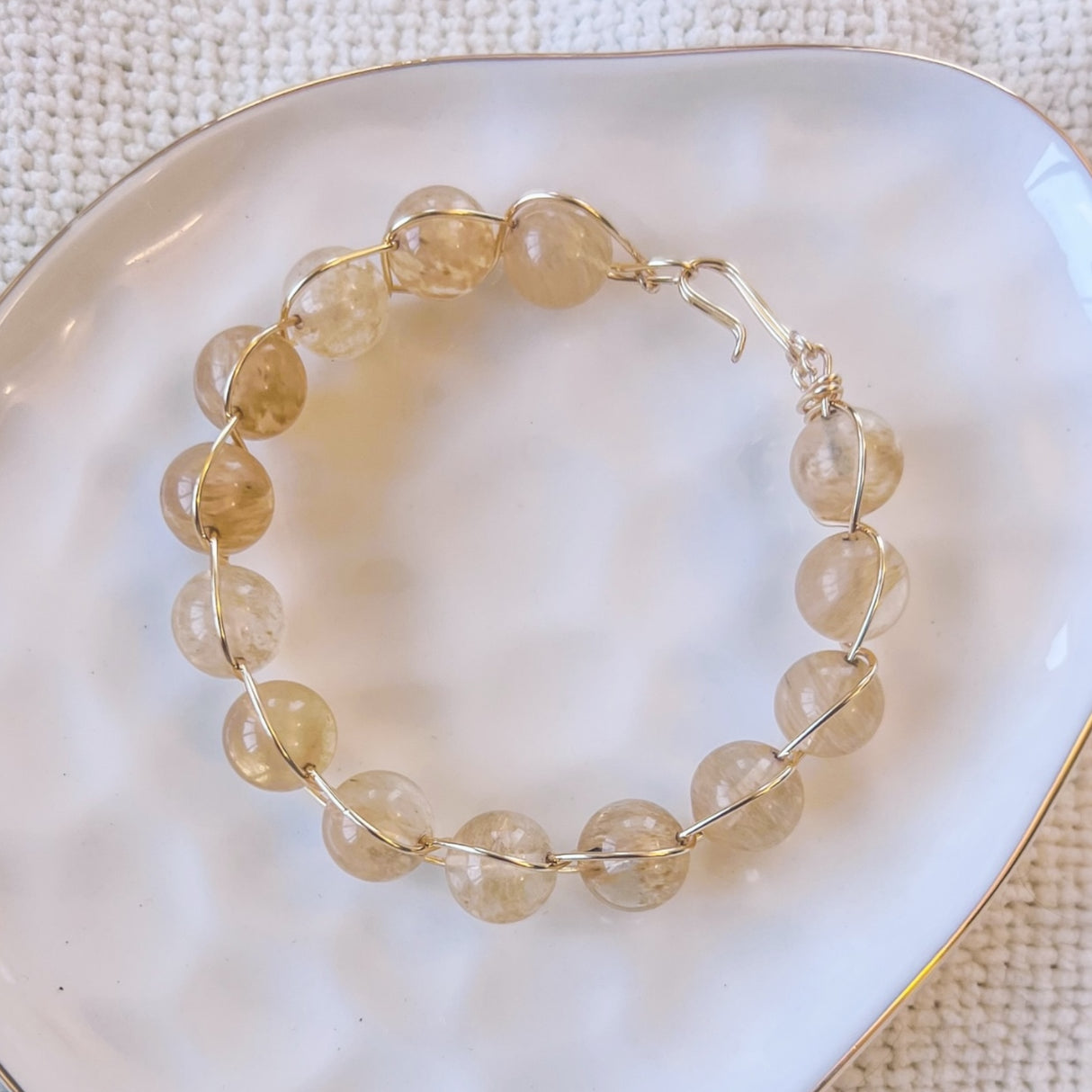 10mm Citrine Bangle