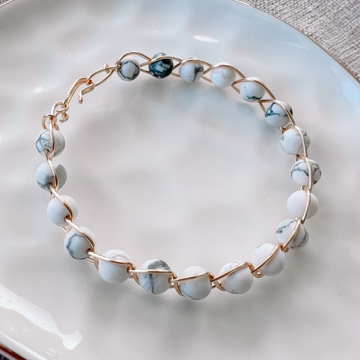 Howlite Bangle