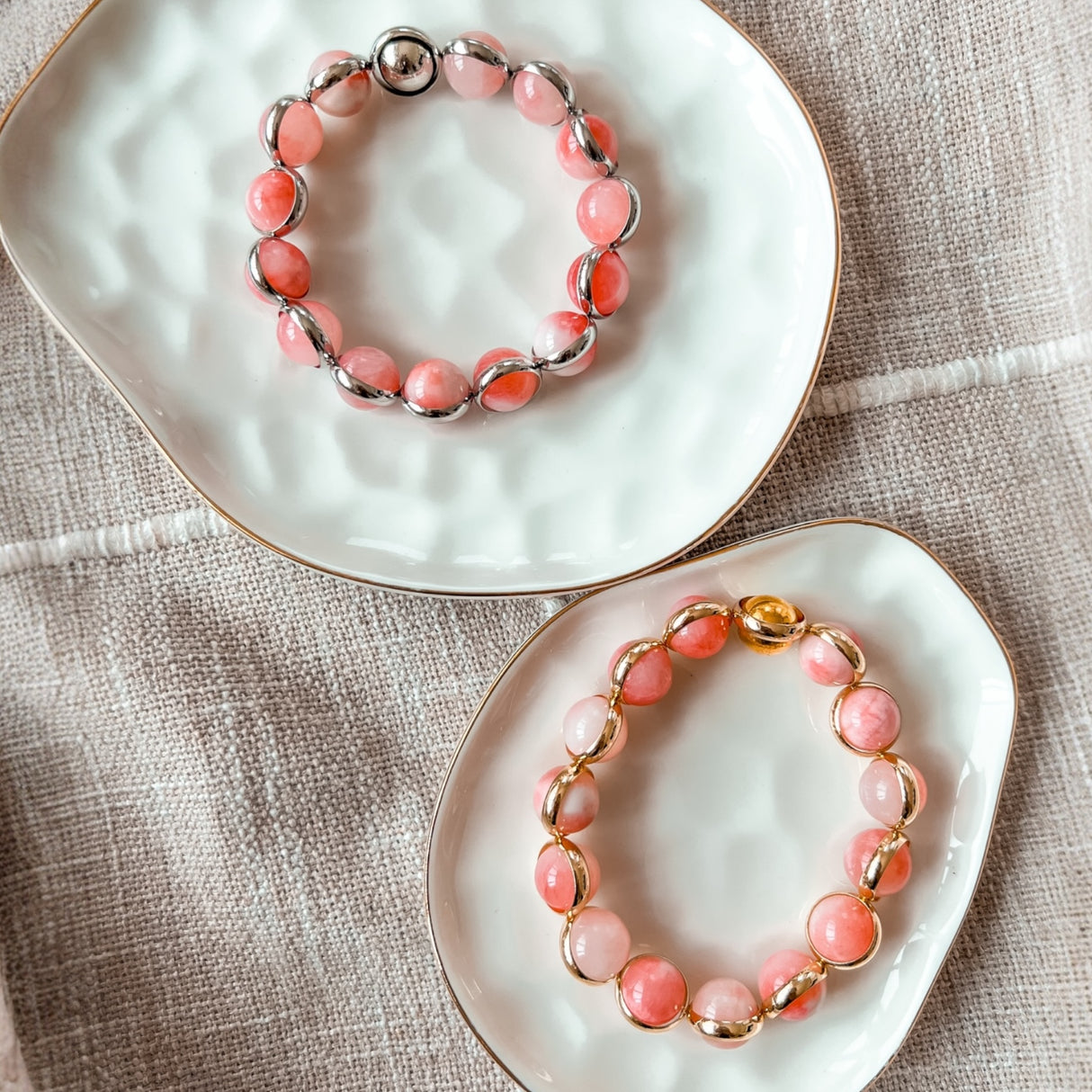 Pink White Jade