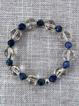 Clear Quartz & Sodalite (Clarity, Insight, Problem-Solving)