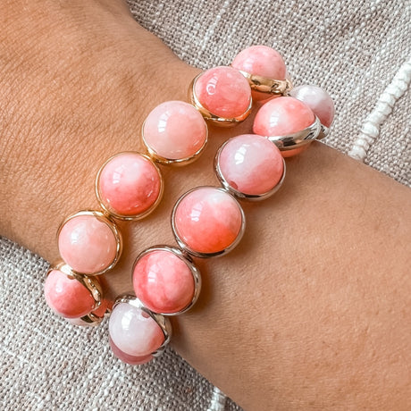 Pink White Jade