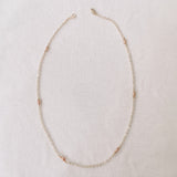 Dainty Purple Pearl Necklace