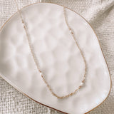 Dainty White Pearl Necklace