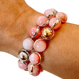 Pink White Jade